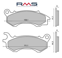 RMS brzdov platniky HONDA