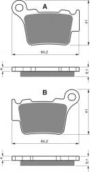 Brzdov� platni�ky KTM, HUSQVARNA, GAS GAS, 191K1 GOLD FREN