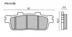 Brzdov platniky RMS 225102760 KYMCO