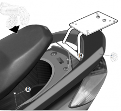 SHAD Nosi vrchnho kufra YAMAHA CYGNUS 125 2007-2017 , Y0CY17ST