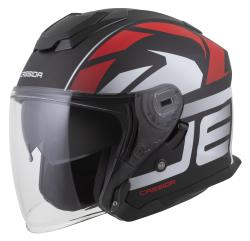 Prilba Cassida Jet Tech 2.0 ROTO, �ierno-�erven�-biela